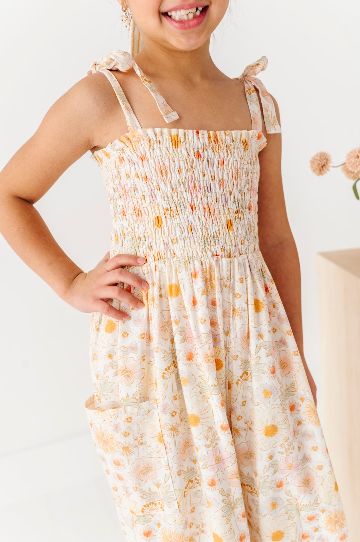 Honeydew Meadow | LINEN ROMPER