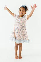 Load image into Gallery viewer, PERIWINKLE DITSY FLORAL | Bamboo Nightgown (12/18 months ONLY left)