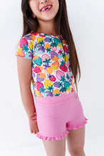 Load image into Gallery viewer, Cotton Candy | Ruffle RIB Biker Shorts