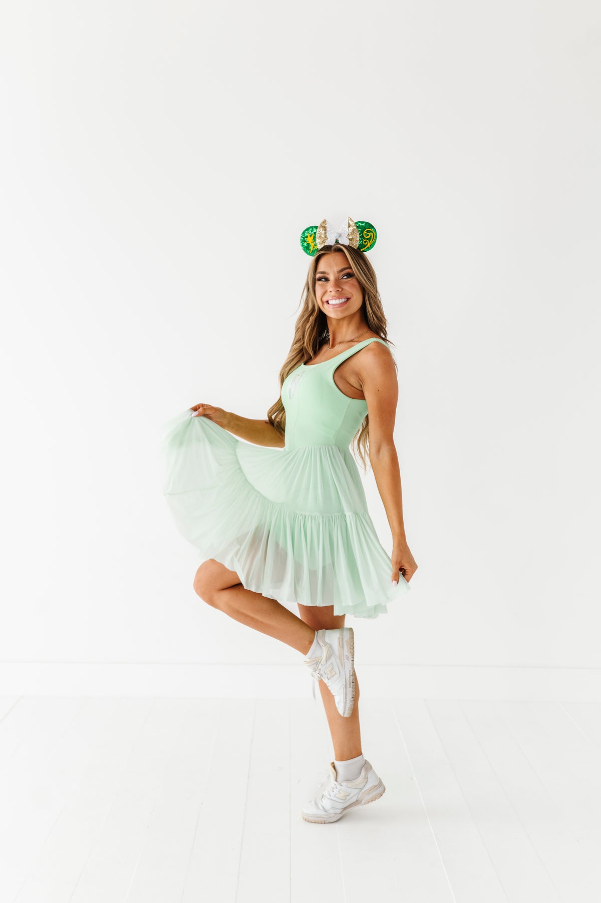 Tink (ADULT) | Lime Mesh DRESS