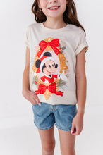 Load image into Gallery viewer, Mickey Bow Frame | KIDS CREAM TEE