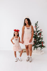 Wreath Ears | (ADULT) Mesh TAN DRESS