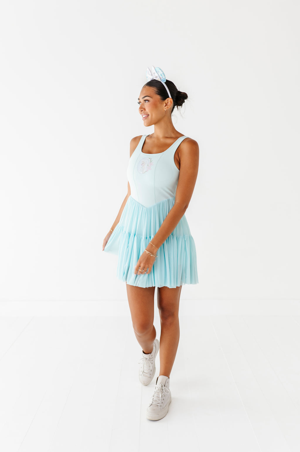 Elsa (ADULT) | Icy Blue Mesh DRESS