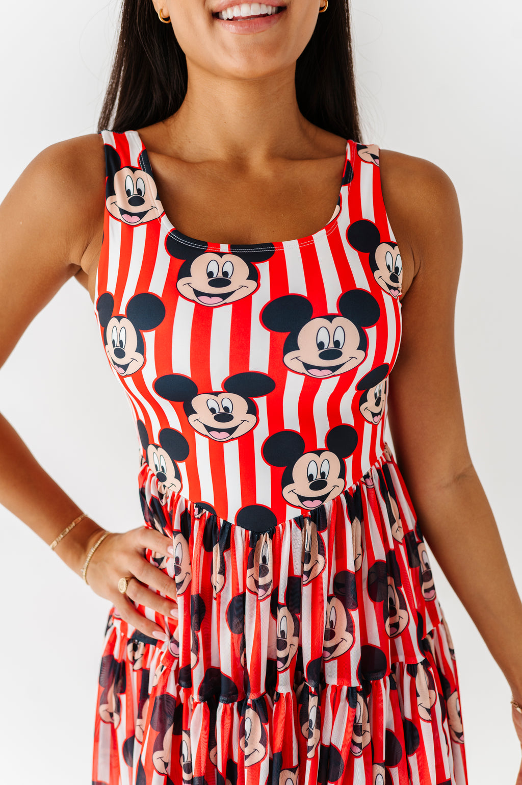 MICKEY Stripe (ADULT) | Mesh DRESS
