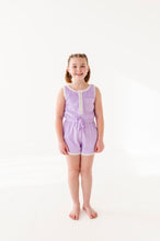 Load image into Gallery viewer, Violet: TERRY ROMPER