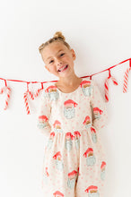 Load image into Gallery viewer, Pink Santas | ROMPER