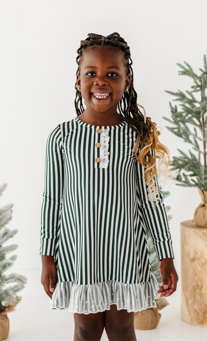 Green Stripes | NIGHTGOWN