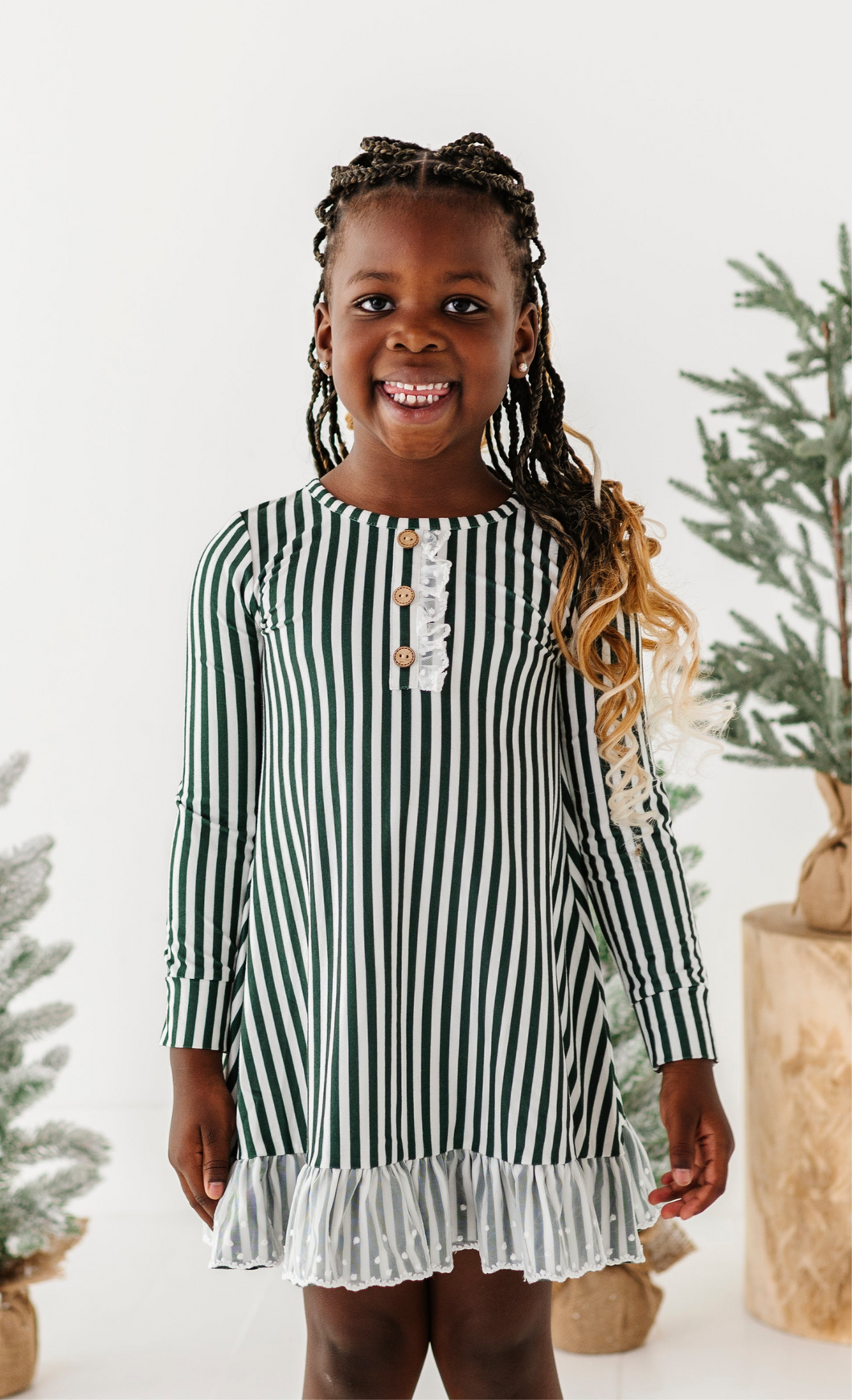 Green Stripes | NIGHTGOWN
