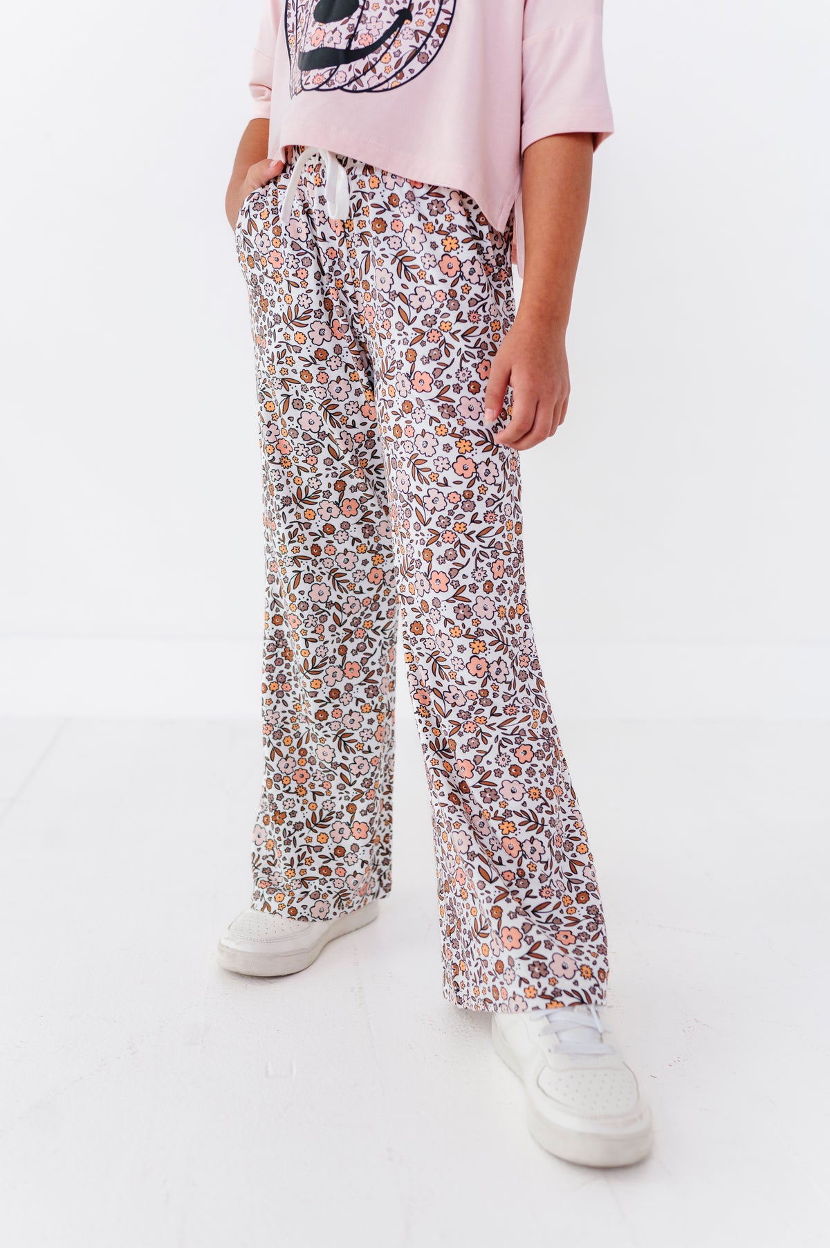 Floral Mickey Pumpkin| BAMBOO PANT SET