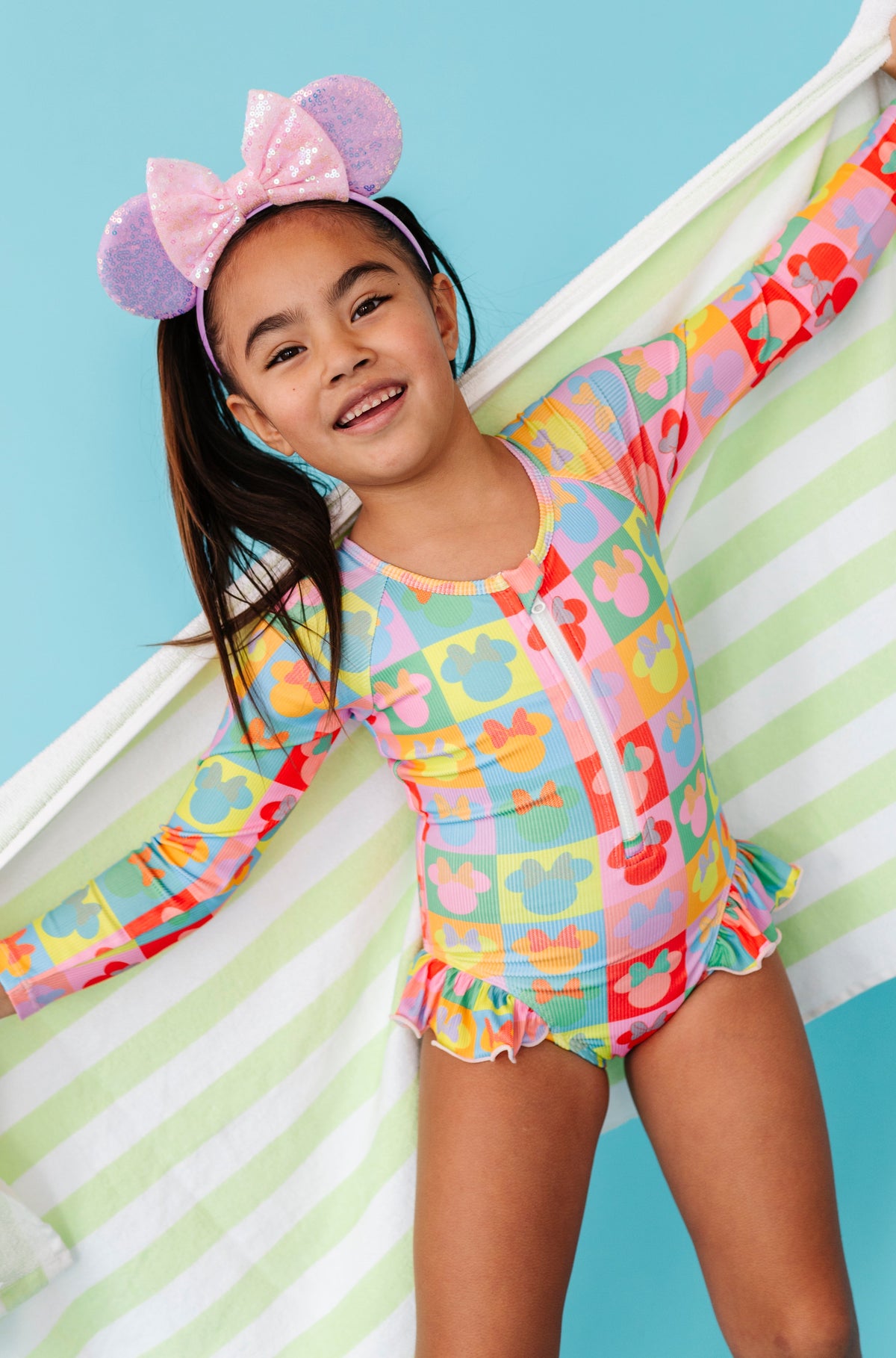 Pop Art Minnie | ONE-PIECE Rashguard Suit