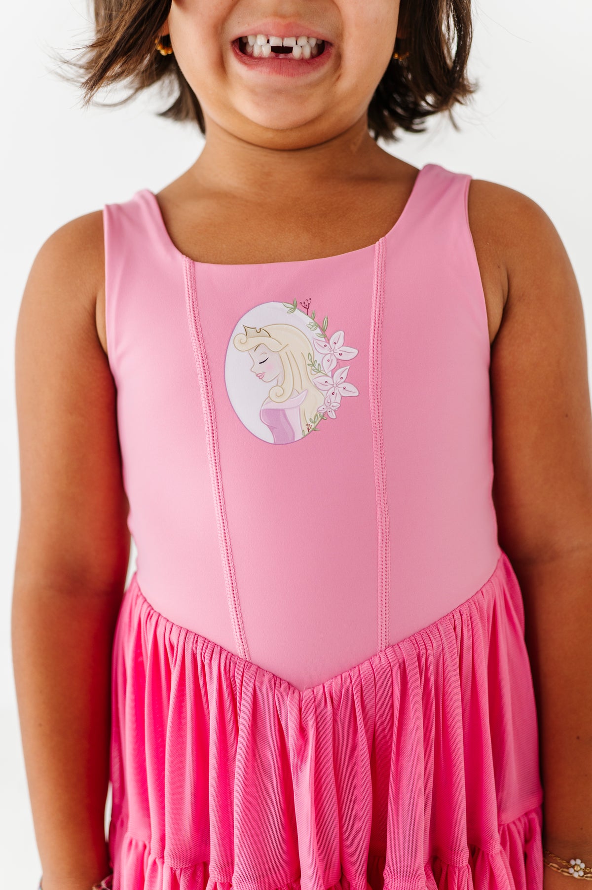 Aurora (KIDS) | Fuchia Mesh DRESS