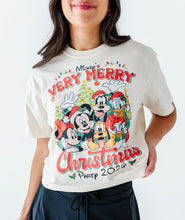 Load image into Gallery viewer, Very Merry Christmas Party | ADULT Cream *CROP TEE!*