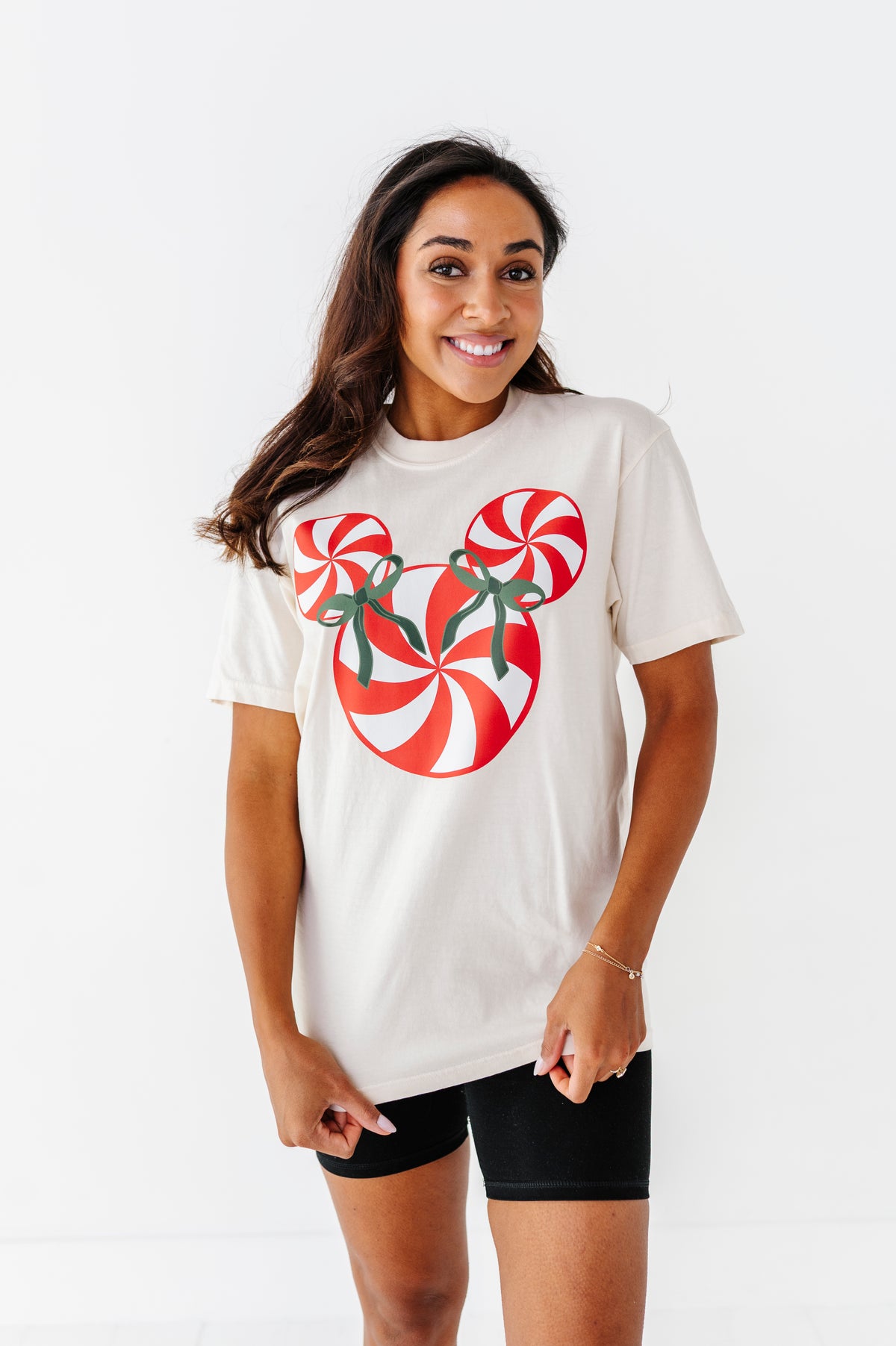Red Peppermint Mouse | ADULT Cream *BOTH CROP + FULL LENGTH HERE!*