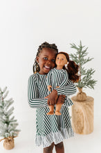 Load image into Gallery viewer, Green Stripes | DOLL DRESS