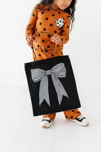Load image into Gallery viewer, STRIPED BOW | Trick-or-Treat Bag