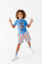 Load image into Gallery viewer, Eagle Stamp | BLUE Boys Curve Hem Tee