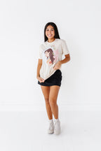 Pocahontas | ADULT tee (CROP + FULL LENGTH HERE)
