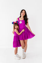 Ana (KIDS) | Raspberry Mesh DRESS