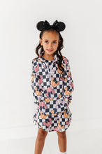 Load image into Gallery viewer, Checkered Minnie Pumpkins | KIDS 1/4th Zip Up