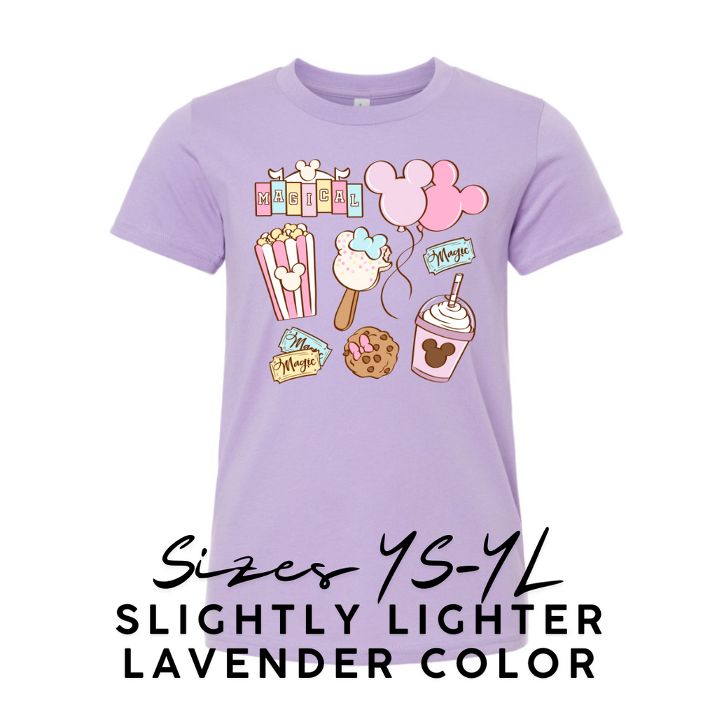 MAGICAL SNACKS | LILAC ADULT TEE