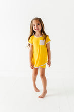 Load image into Gallery viewer, Lemon Drop | Mini Dress + Biker Shorts RIB Set
