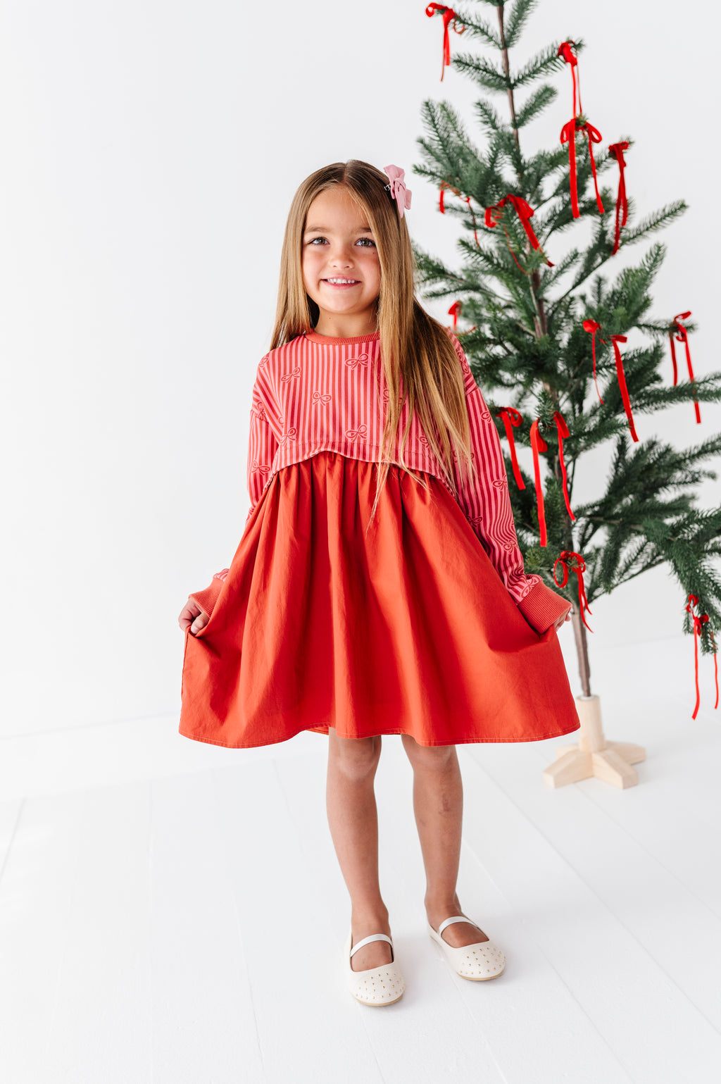 Sugarplum Bows | Poplin Dress