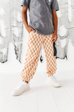 Load image into Gallery viewer, Taupe Check | CARGO JOGGERS