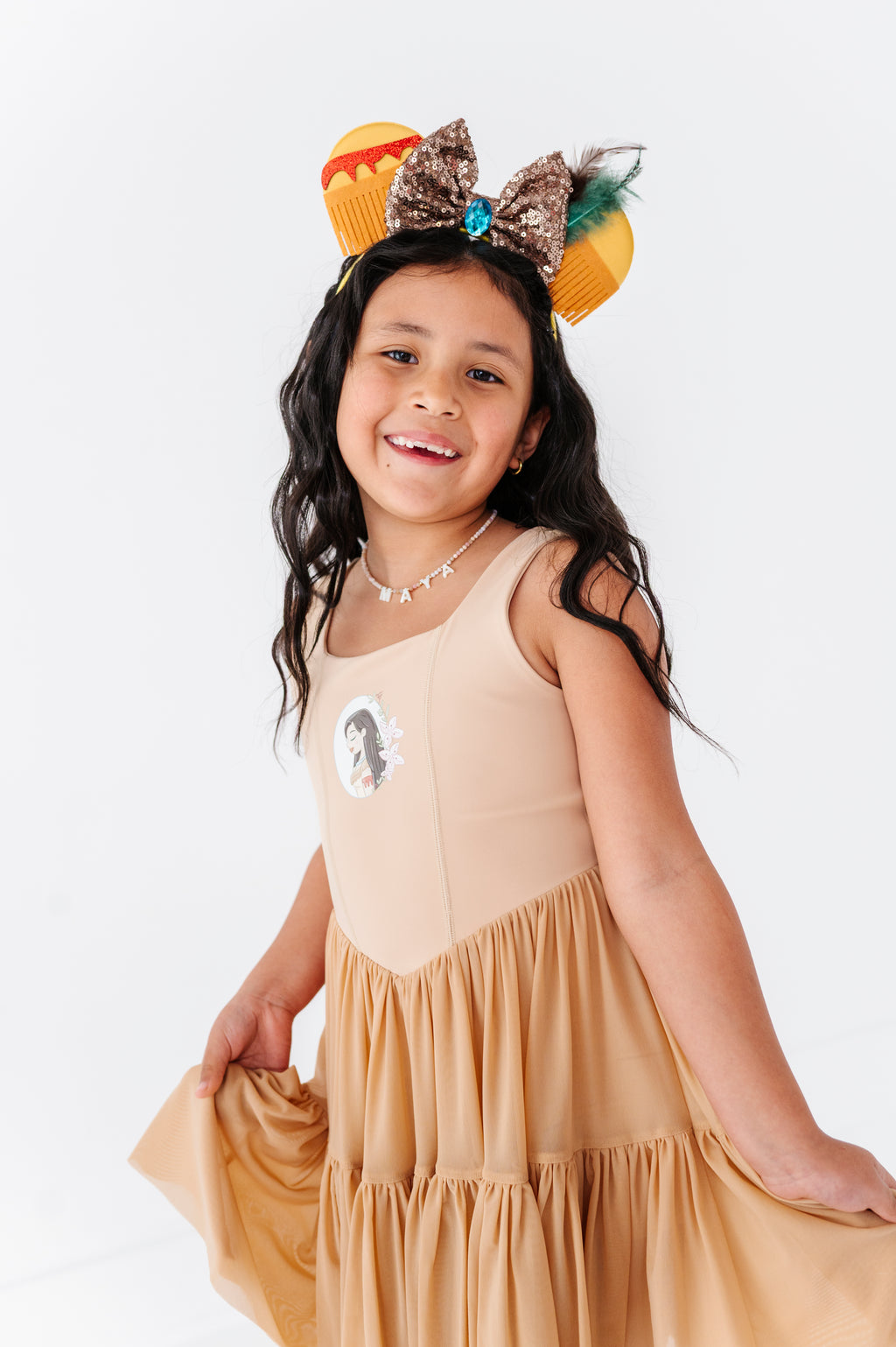 Pocahontas (KIDS) | Sand Mesh DRESS