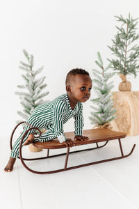 Green Stripes | ZIP ROMPER
