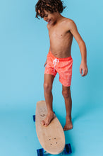 Load image into Gallery viewer, Coral Coastal | BOYS SWIM SHORTS