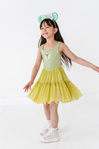 Tiana (KIDS) | Pistachio Mesh DRESS