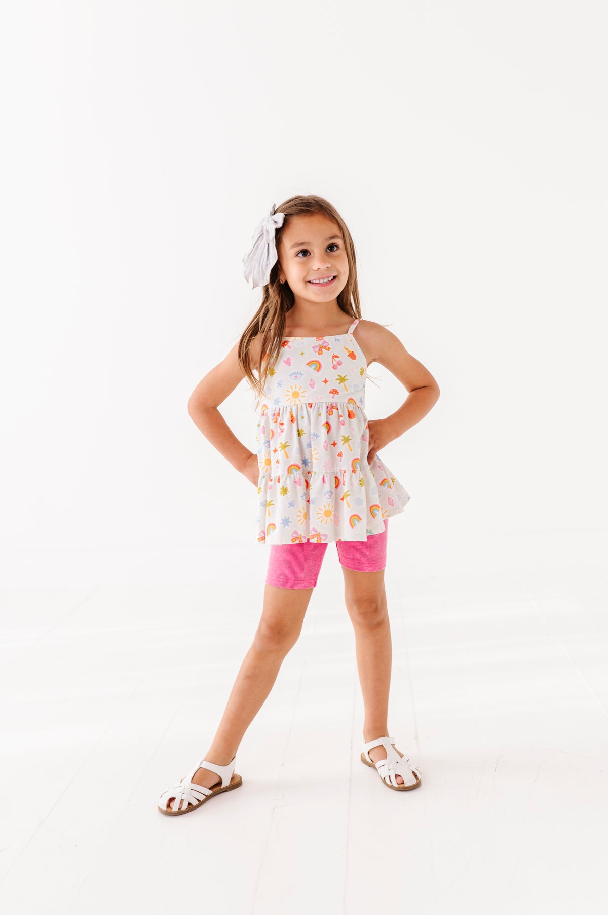 Bubblegum | RIBBED BIKER SHORTS
