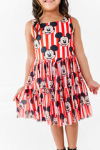 MICKEY Stripe (KIDS) | Mesh DRESS