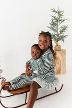 Load image into Gallery viewer, Green Stripes | ZIP ROMPER