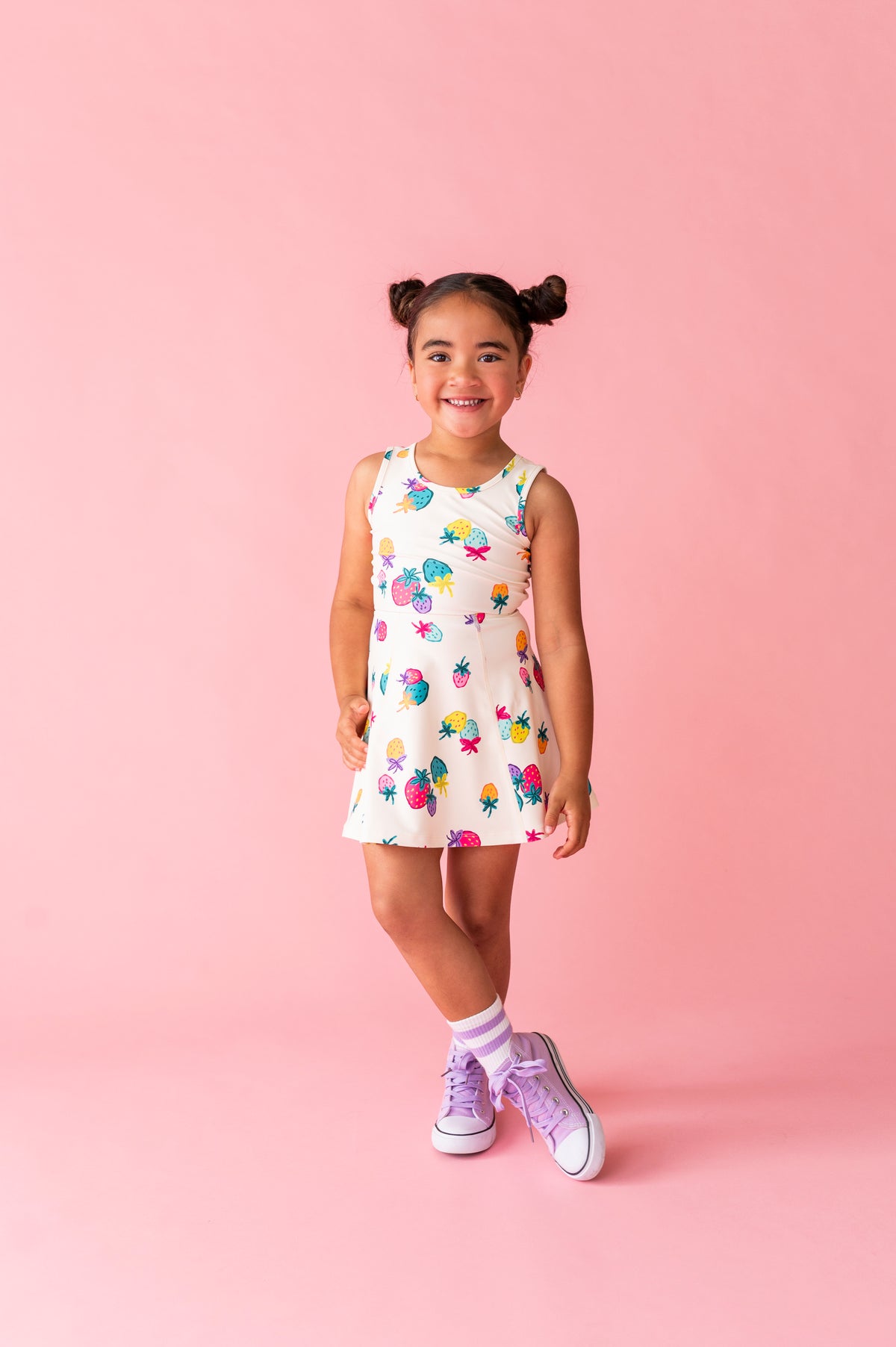 Sugar Berry | Twisty Back Active Dress (with shorts!)