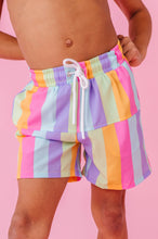Load image into Gallery viewer, Sherbert Stripes | BOYS SWIM SHORTS
