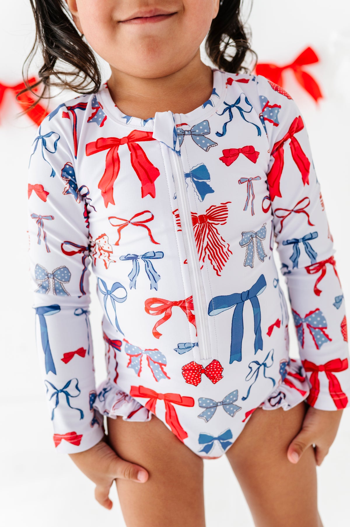 American Girl Bows | Rashguard ONE-Piece