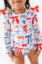 Load image into Gallery viewer, American Girl Bows | Rashguard ONE-Piece