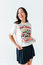 Load image into Gallery viewer, Very Merry Christmas Party | ADULT Cream *CROP TEE!*