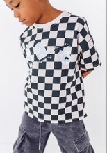 Load image into Gallery viewer, Skateboard Ghost | Checkered Boxy Tee