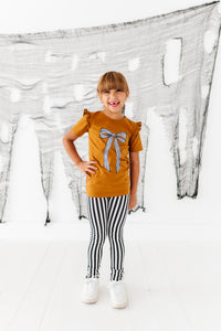 Striped Bow| TEE