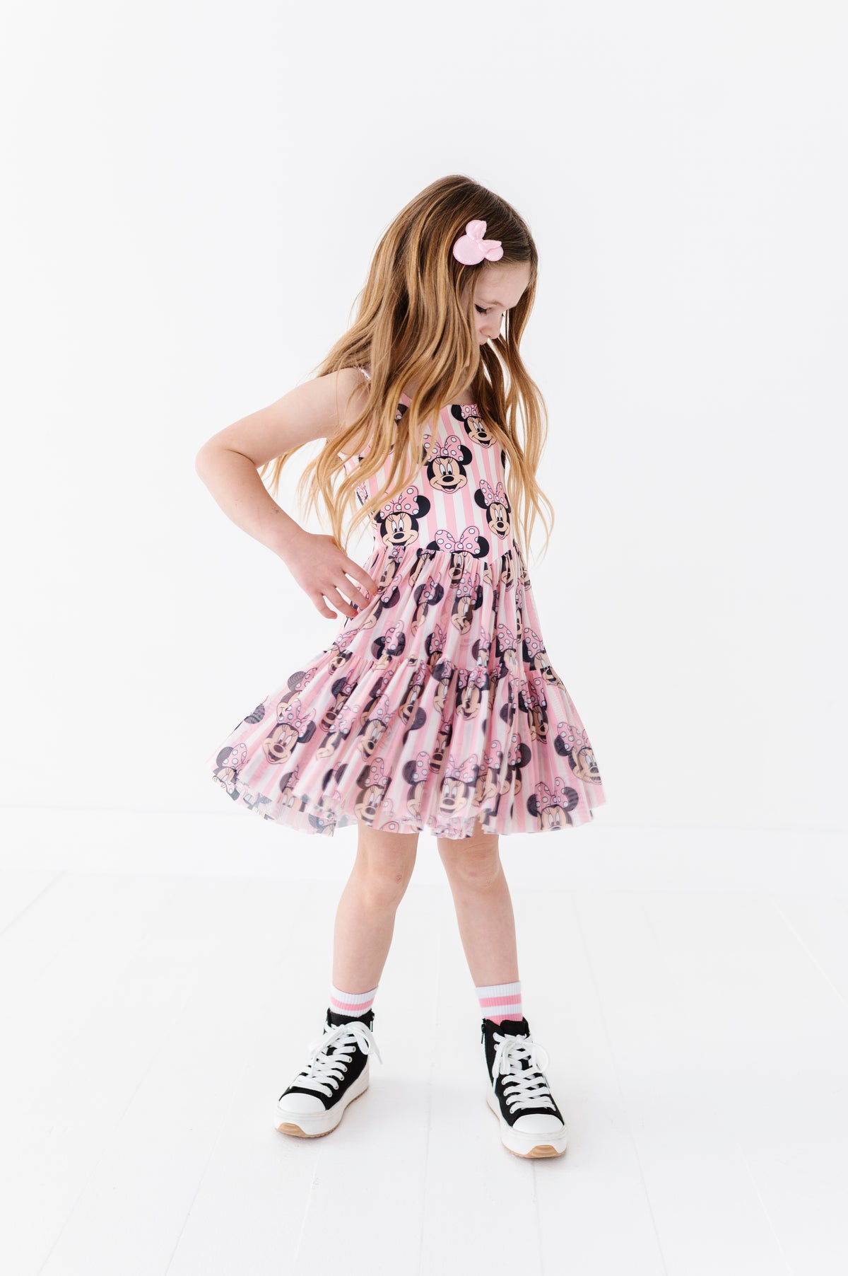 MINNIE Stripe (KIDS) | Mesh DRESS