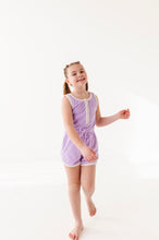 Load image into Gallery viewer, Violet: TERRY ROMPER