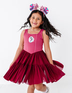 Mulan (KIDS) | Wine Mesh DRESS