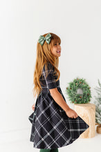Load image into Gallery viewer, Black Plaid | Scoop Back Dress
