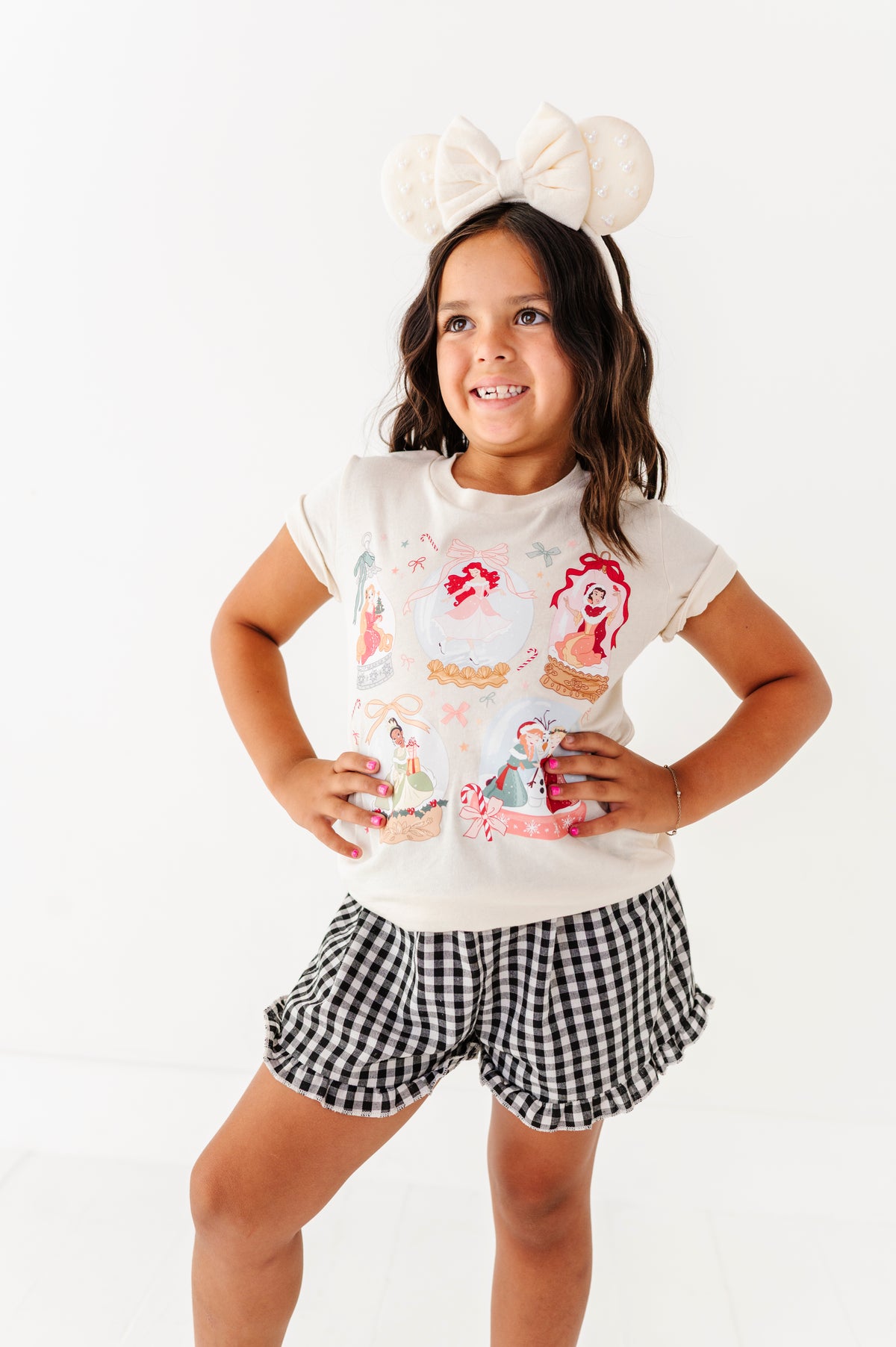 Princess Snow Globes | KIDS CREAM TEE