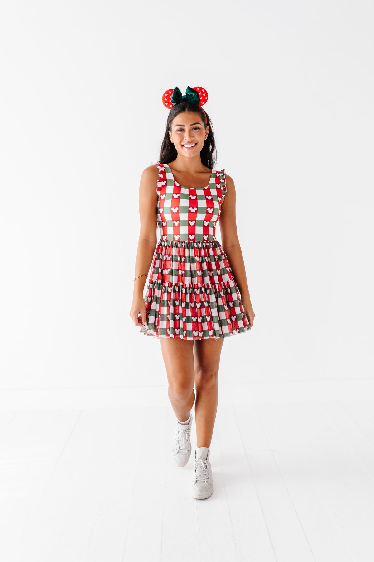 Park Plaid | ADULT Mesh Dress