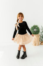 Load image into Gallery viewer, Black Velvet | Bow Back Long Sleeve Top