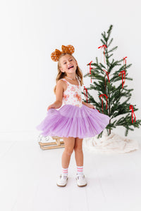 Lavender Gingerbread | (KIDS) Mesh DRESS