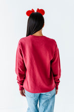 Load image into Gallery viewer, Pocket Peppermint Mouse | RED Adult Sweatshirt